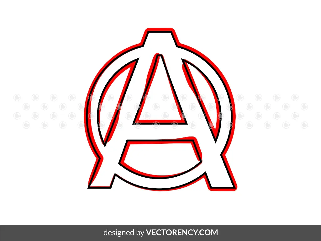 Anarchy Symbol PNG Vector SVG Stock