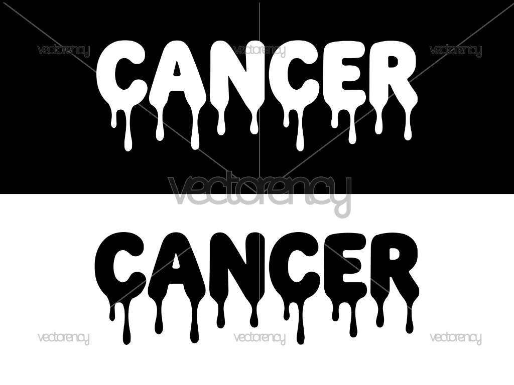 Cancer Zodiac Drip SVG Afro Birthday Gift, Cricut Silhouette Cut File Digital Download