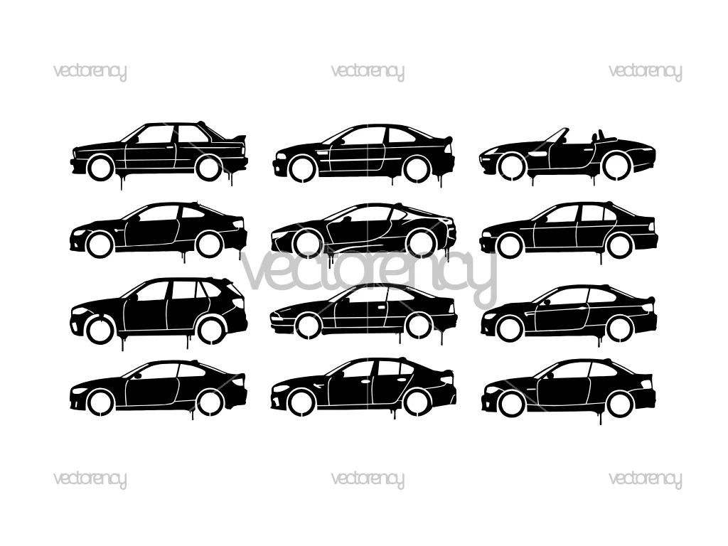 BMW Car Vehicle Clipart SVG Image