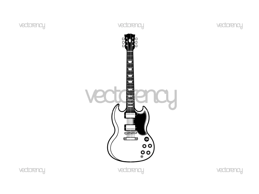 Guitar Electric Clipart Vector Premium Image