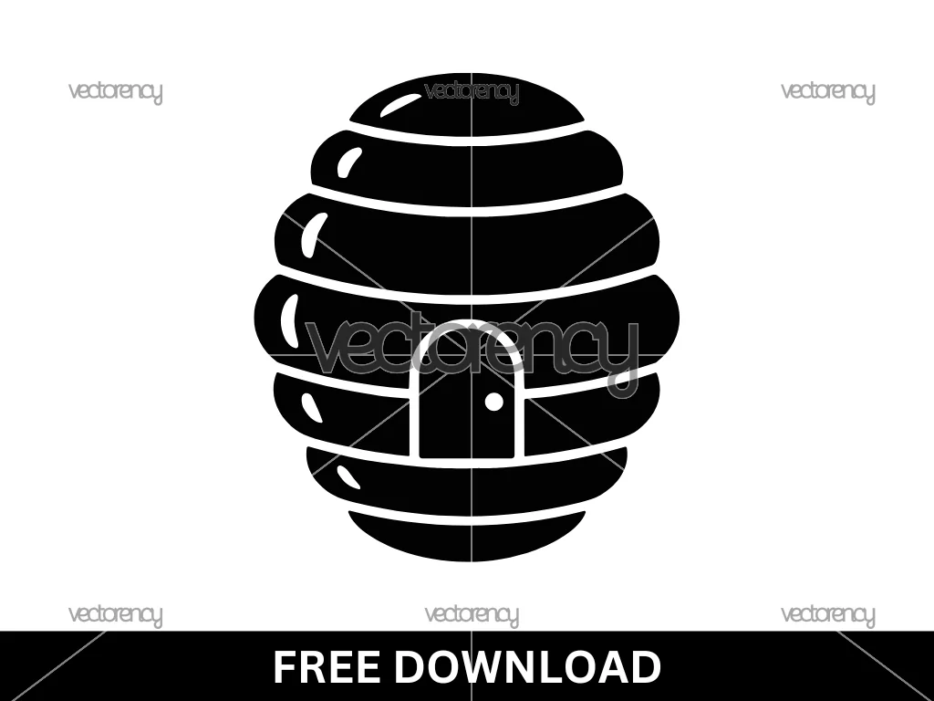Beehive Home for a Bee Vector Illustration