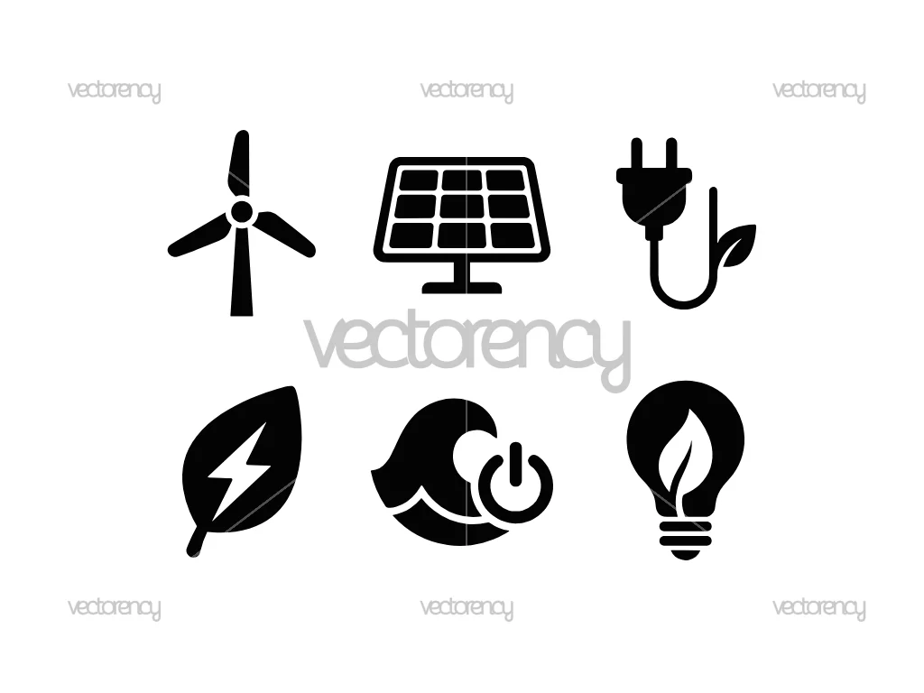 Green Energy Icon Symbol