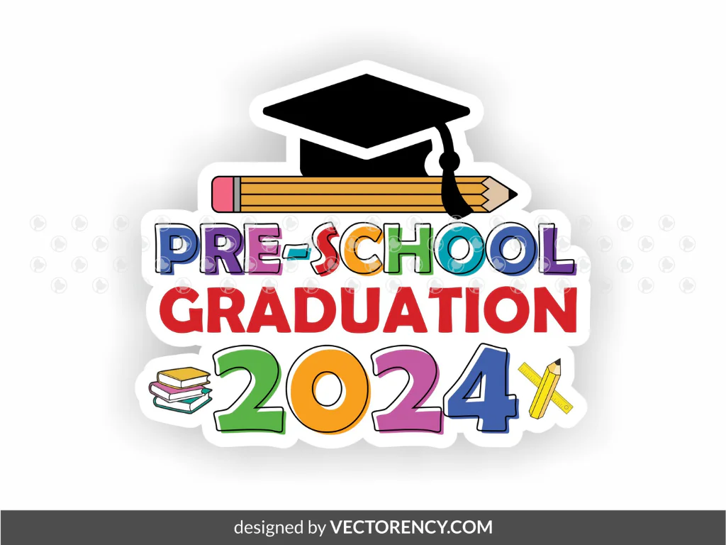 Pre-school Graduation 2024 Kindergarten Cake Topper