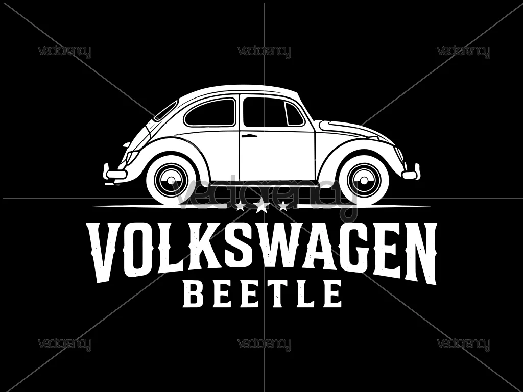 Volkswagen Beetle Premium Shirt Design Vector PNG