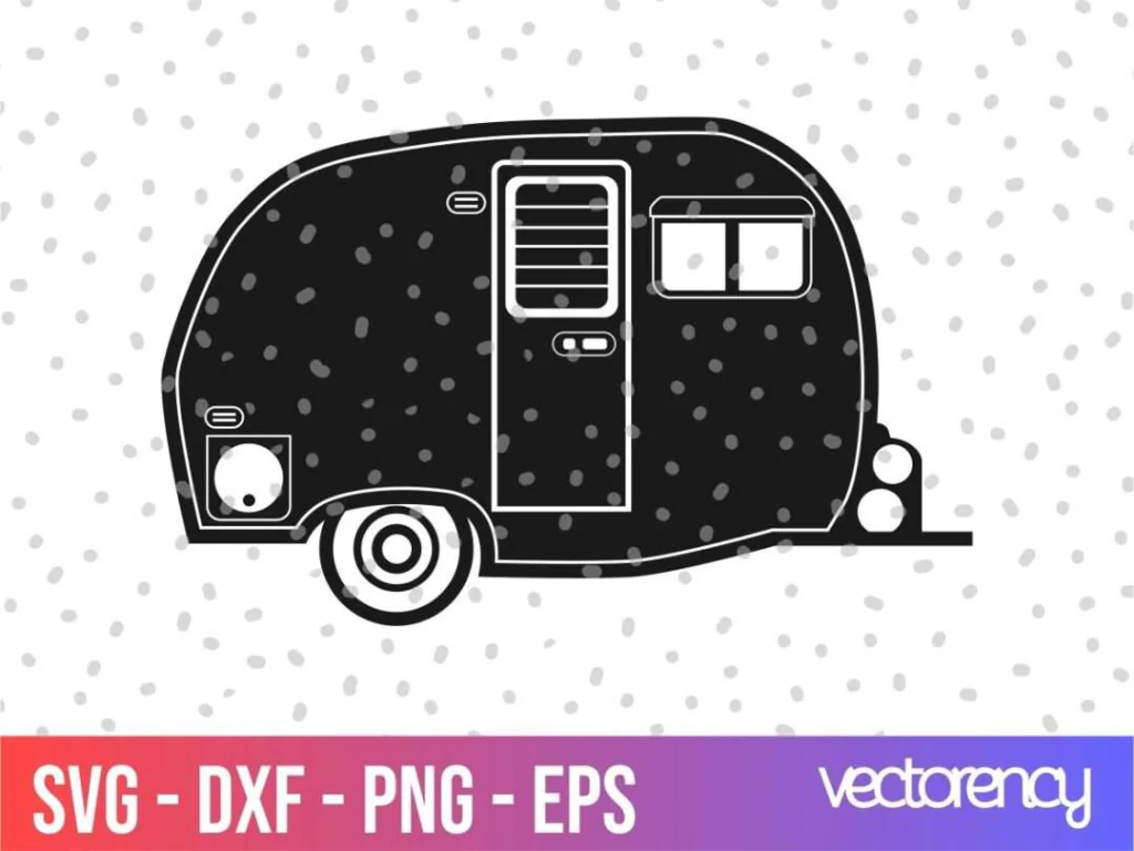 Camper Van SVG DXF PNG EPS