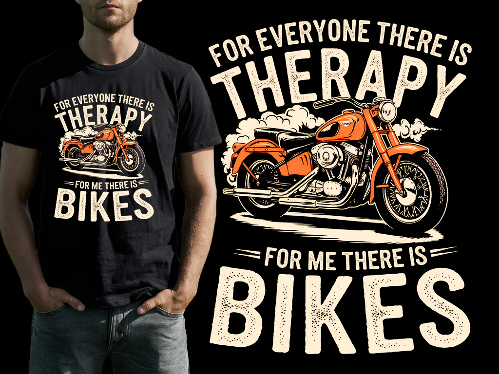 DTF Design for Biker PNG