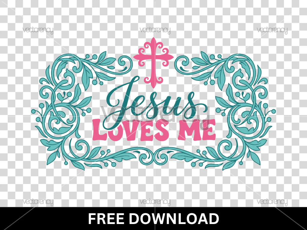 Jesus Loves Me SVG Free