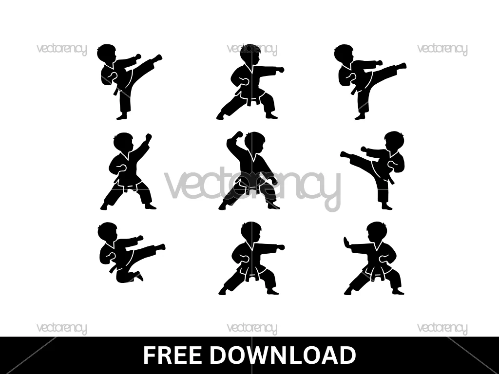 Karate Kid SVG Cut File