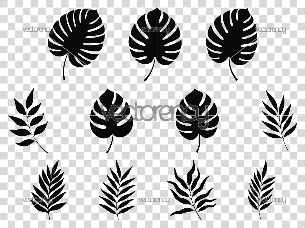 Boho Leaf SVG Cut File Silhouette Vector