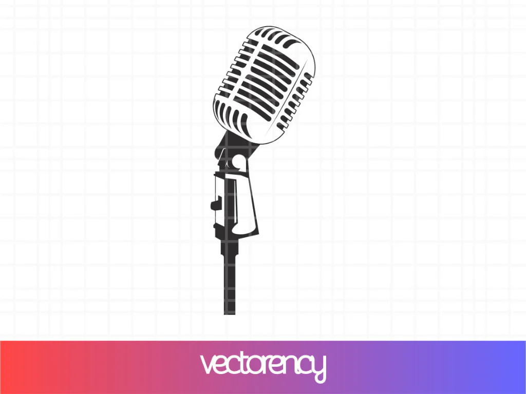 Microphone Clipart Classic Mic SVG