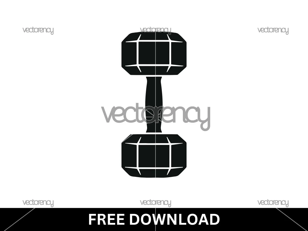 Free Dumbbell SVG Cut File