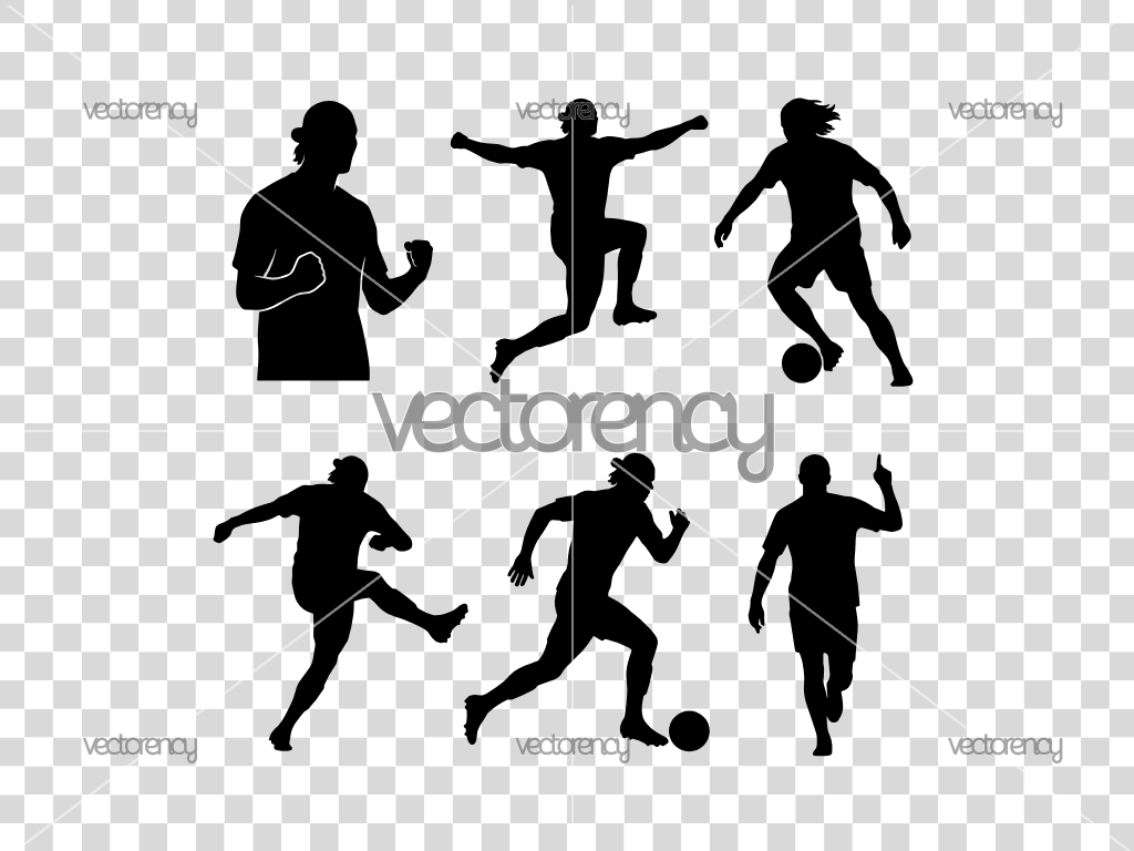 Erling Haaland Silhouette Vector Image