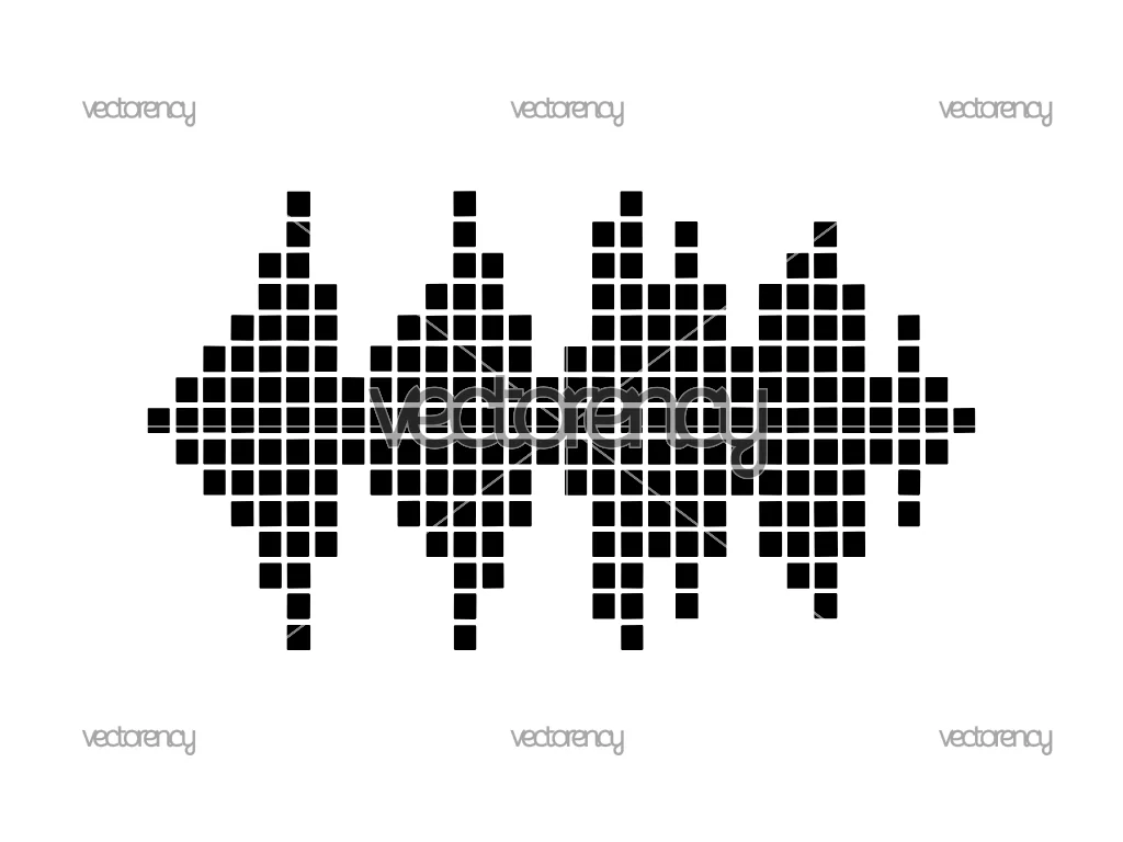 Playing Song Visualization Sound Waves