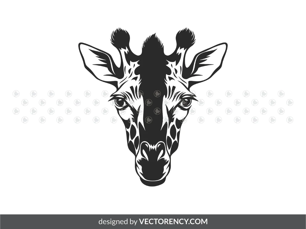 Giraffe Clipart SVG Image