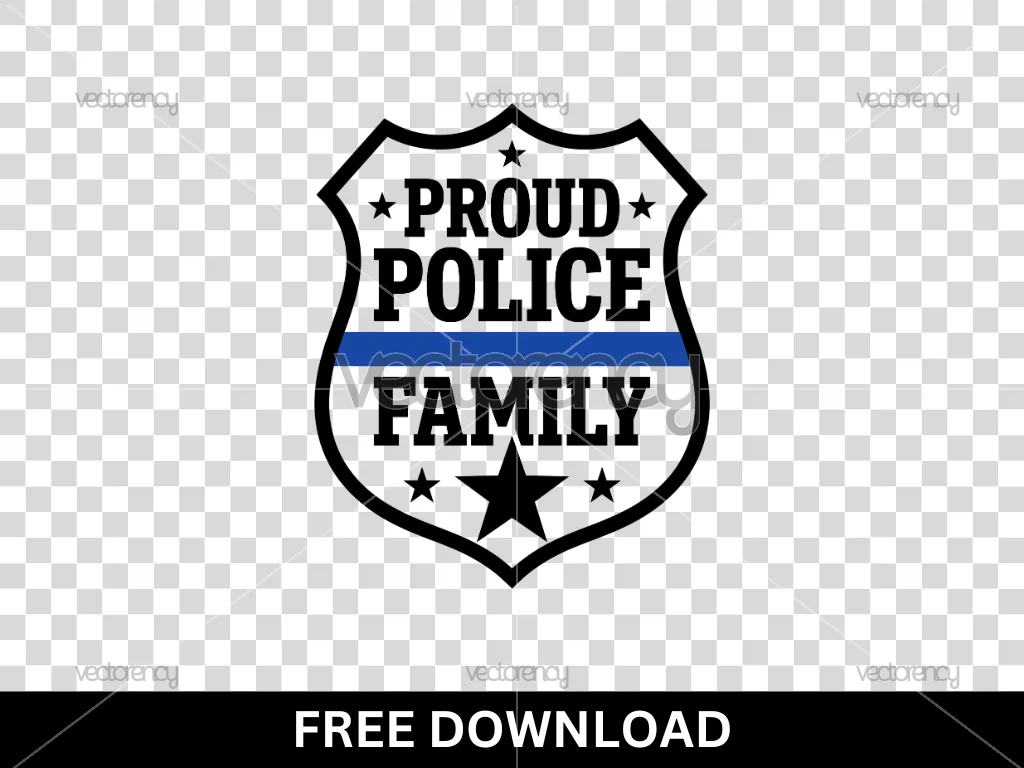Proud Police Family PNG Image Free Download