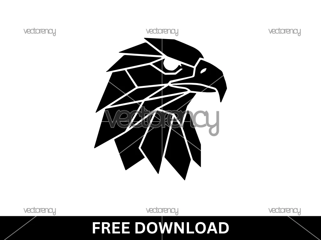 Eagle Logo Geometric Template Vector Free
