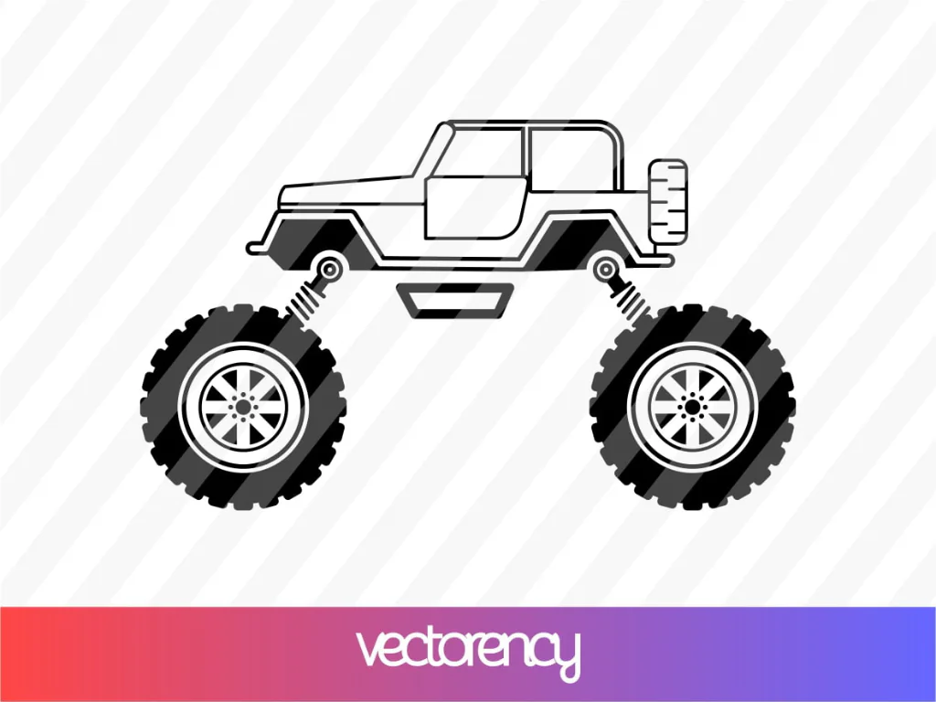 Monster Jeep SVG Cut Files