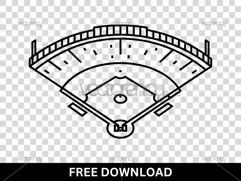 Free Baseball Field SVG