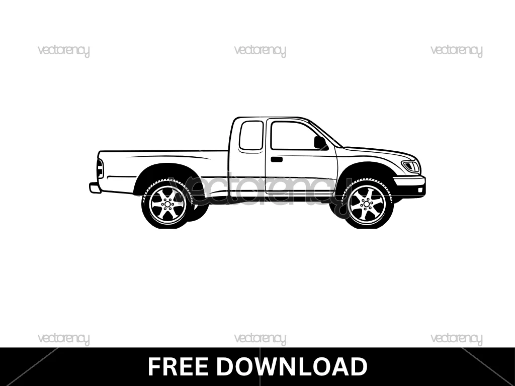 Pickup Truck Cut File SVG Free Download