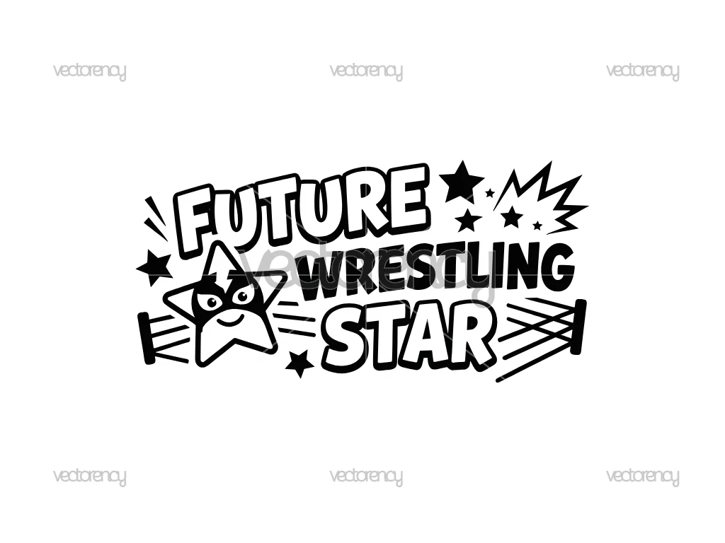 Future Wrestling Star SVG PNG