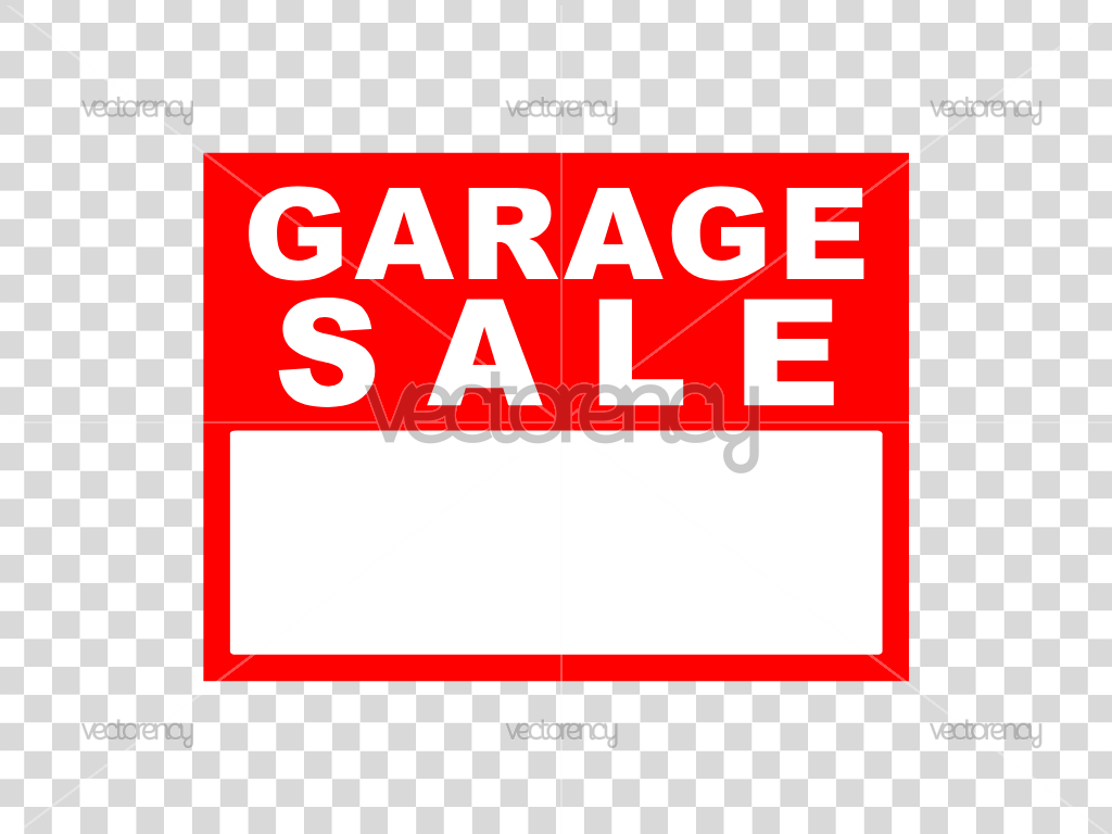 Garage Sale Sign Vector Clipart SVG PNG