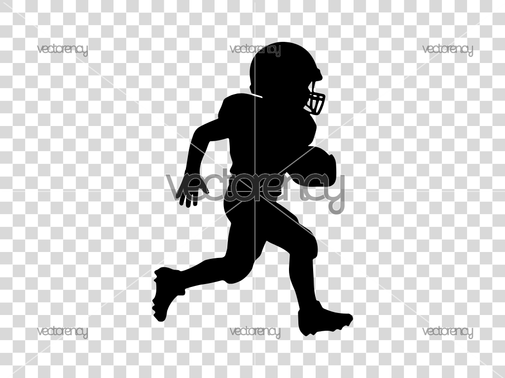 Silhouette Football Kids SVG