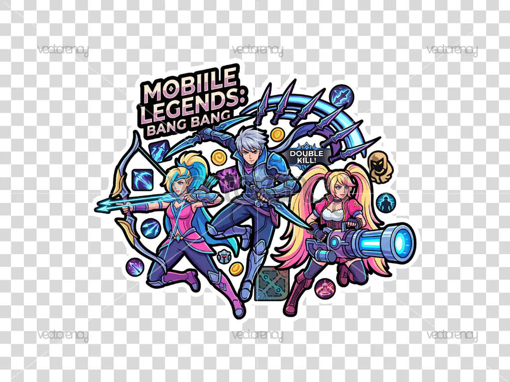Online Game Mobile Cartoon PNG Cake Topper Legend