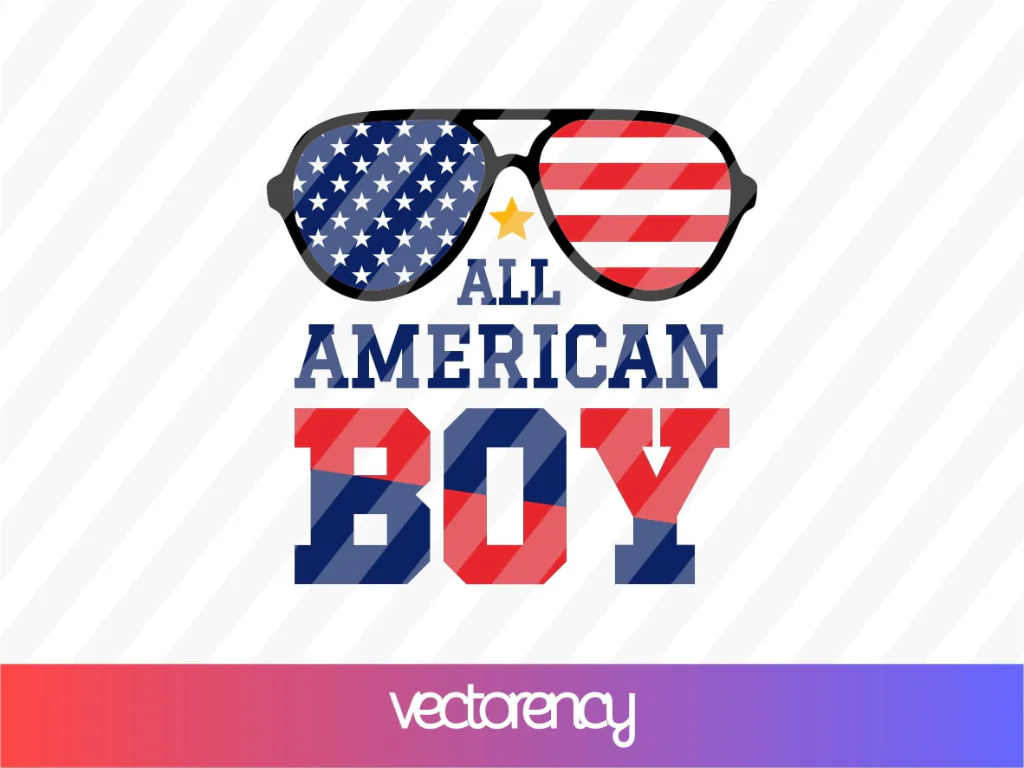 All American Boy SVG DXF File