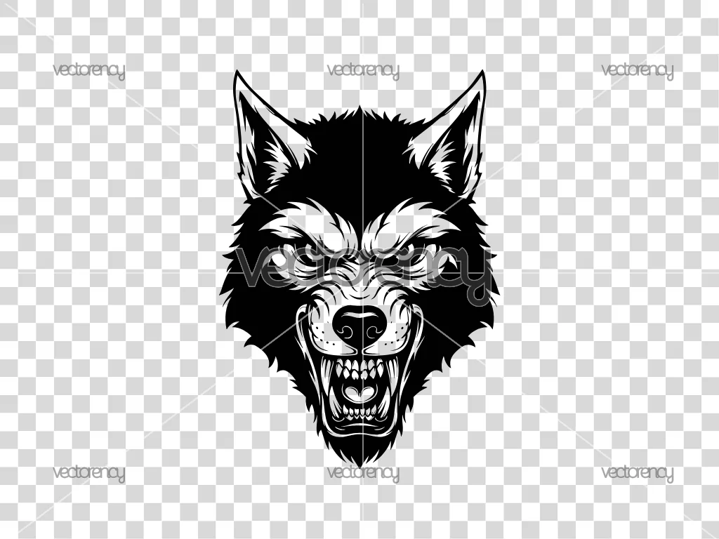 Werewolf Face SVG
