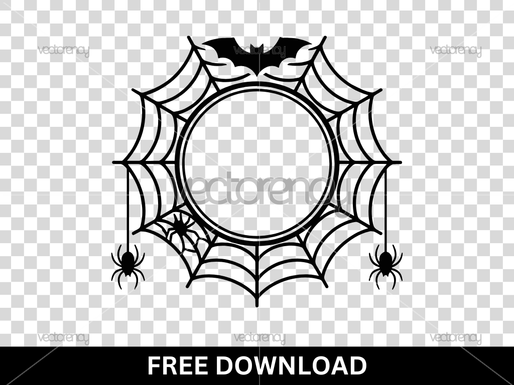 Free Halloween Frame Monogram SVG
