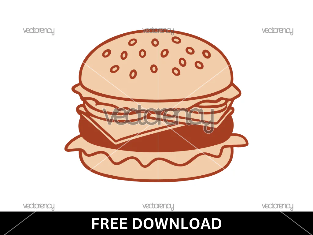 Free Burger SVG Cricut