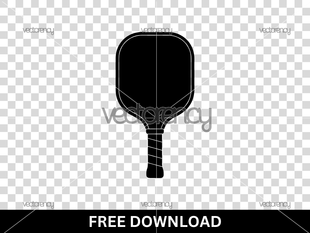 Pickleball Racket SVG Cricut Silhouette Cameo Free