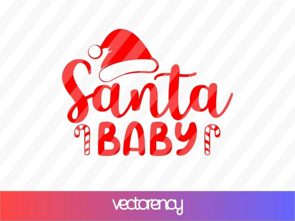 Christmas Santa Baby SVG