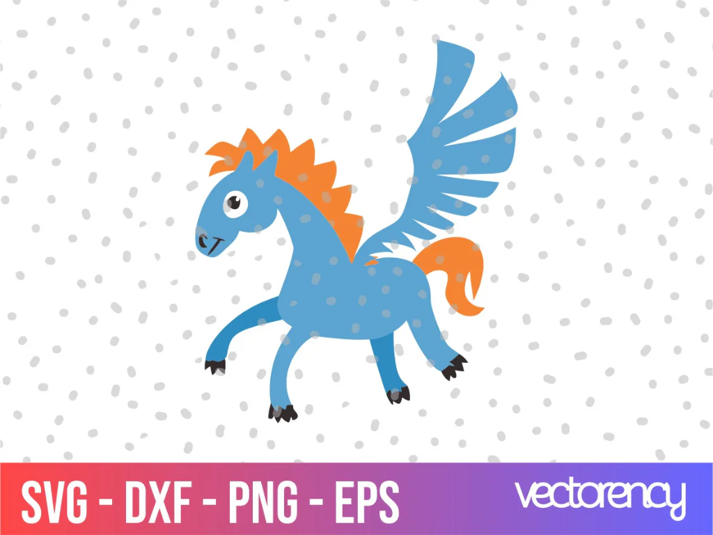 Pegasus Clipart, Horse SVG