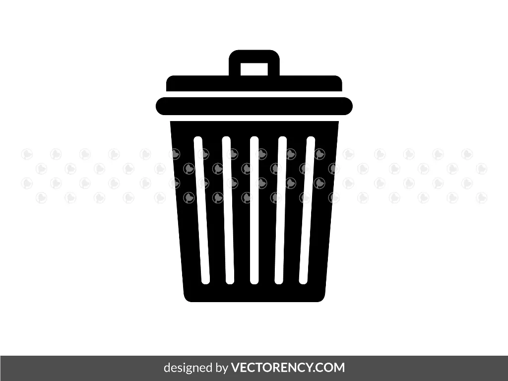 Garbage Bin Clipart SVG EPS DXF PNG