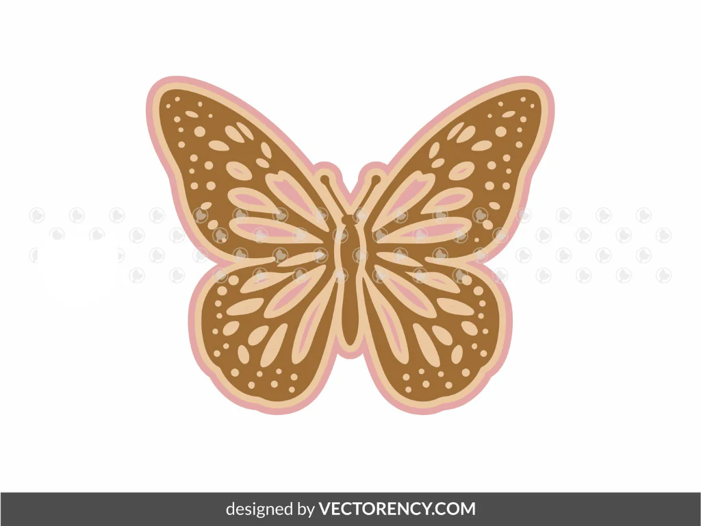 Butterfly Stencil SVG DXF EPS