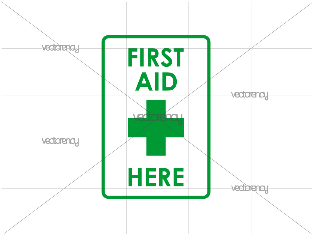 First AID Here SVG Free