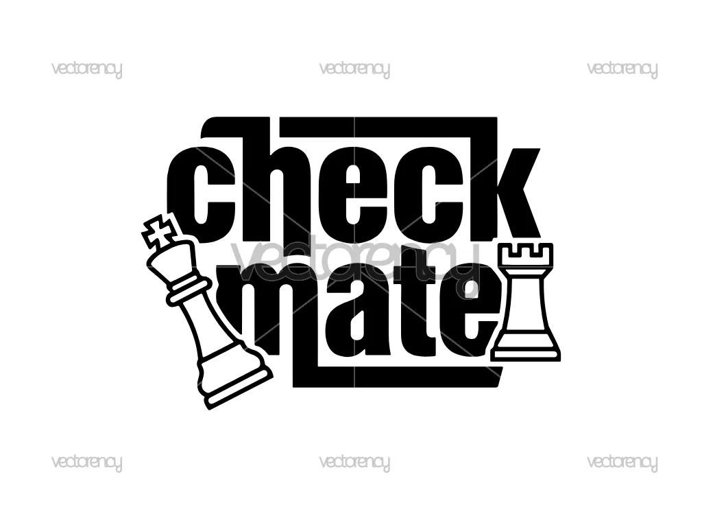 Check Mate Chess SVG Vector