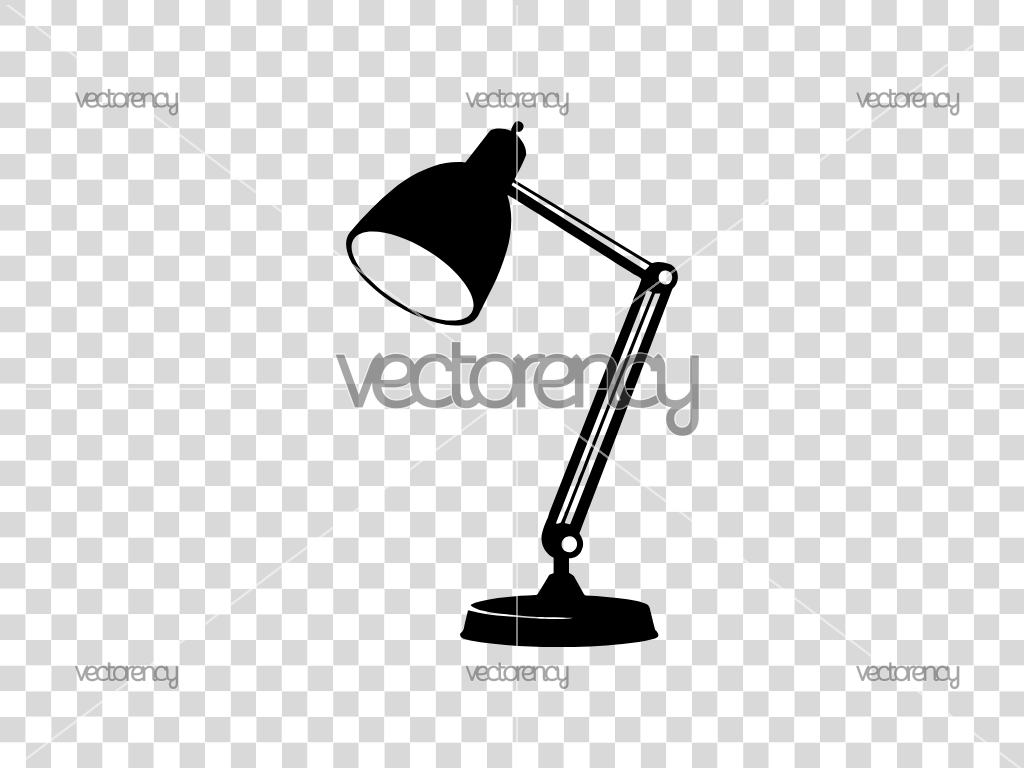 Desk Lamp SVG Vector