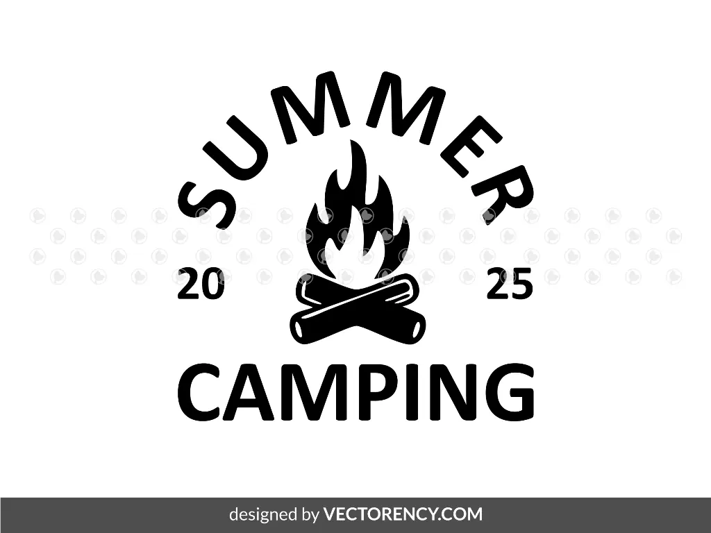 Summer Camping 2025 SVG EPS