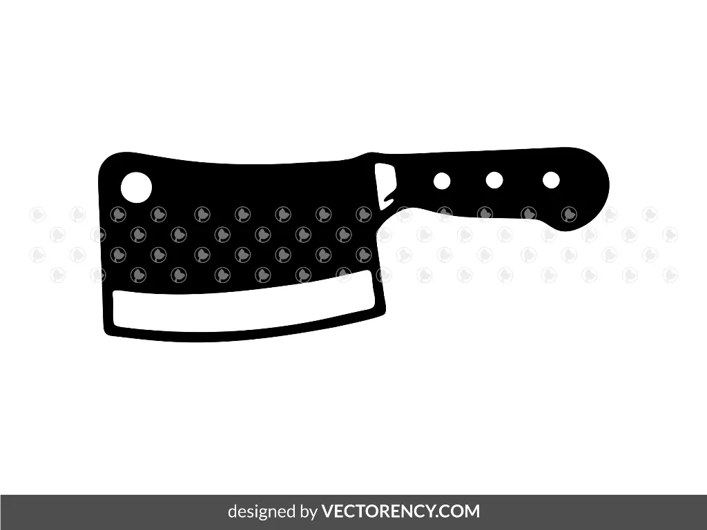 Meat Cleaver SVG Vector Image Download