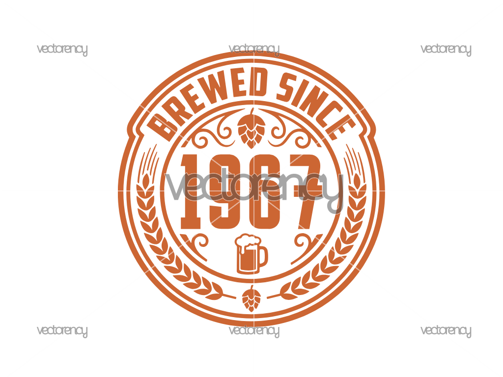 Brewed Since 1967 Birthday Gift PNG SVG DXF EPS
