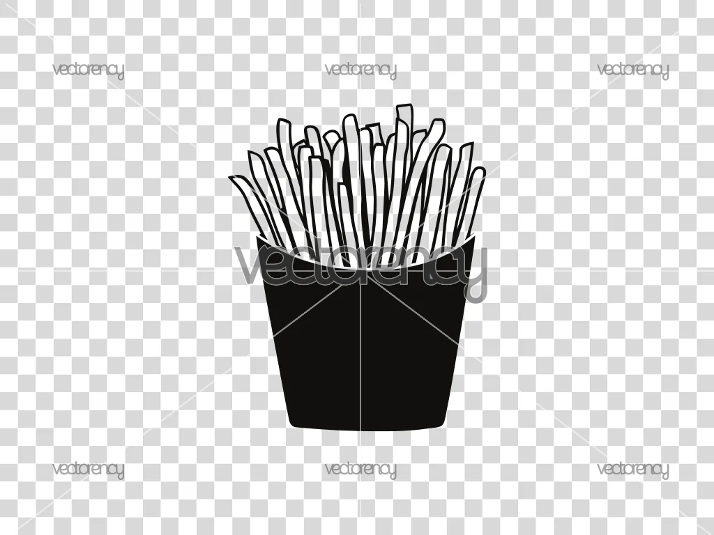 French Fries SVG Cut File Clipart