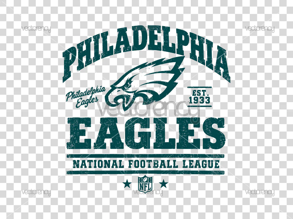 Vintage Philadelphia Eagles Distressed Vector PNG
