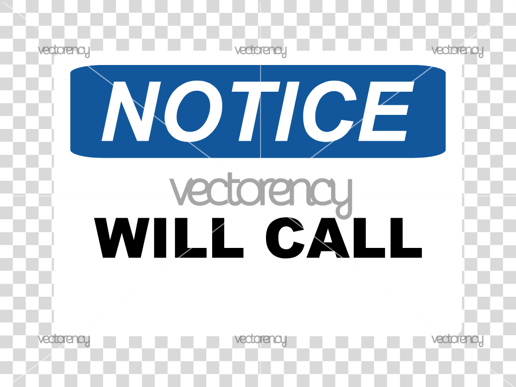 Will Call Sign SVG