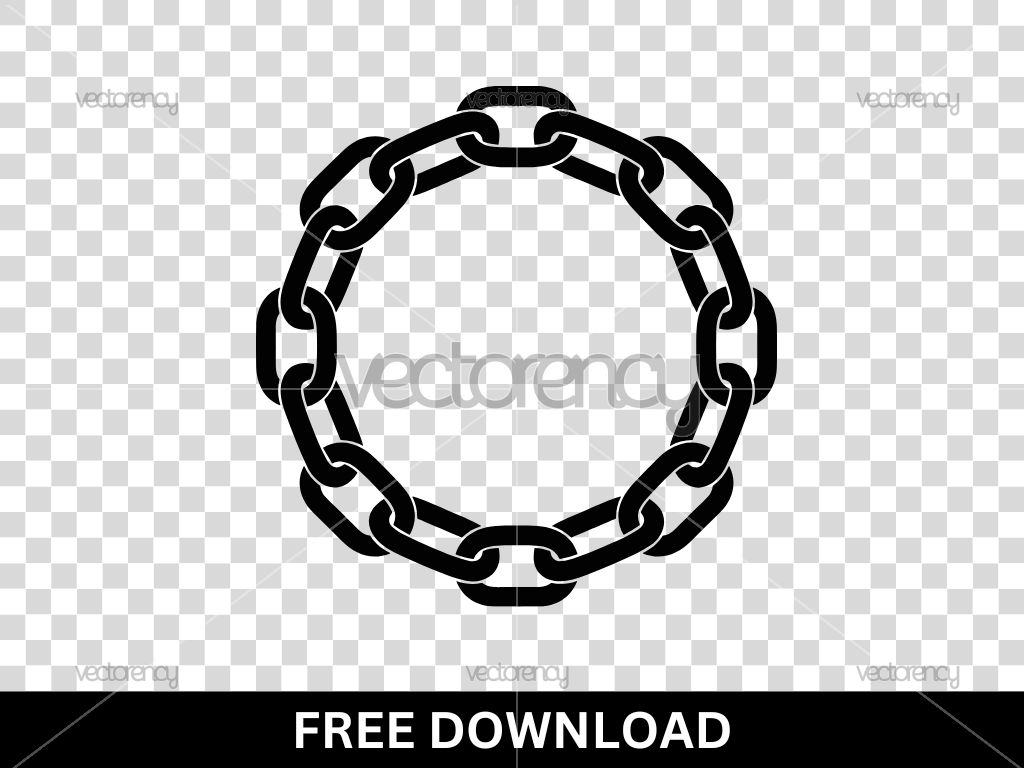 Free Chain Circle SVG Cut File for Cricut