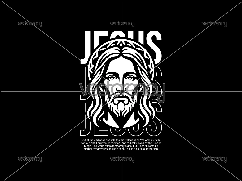 Christian Streetwear Jesus Vector PNG EPS SVG File