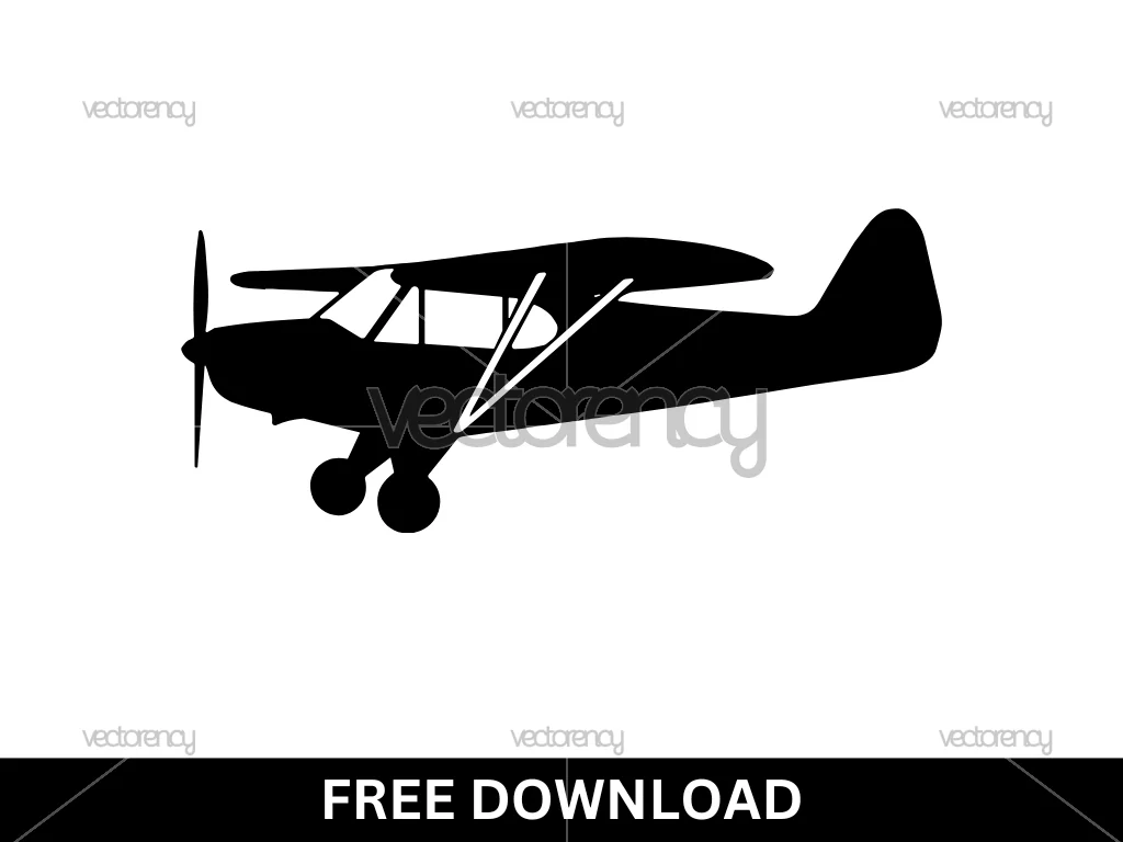 Vintage Plane SVG File Free