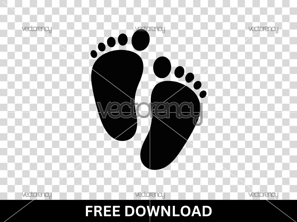 Baby Foot Print SVG Cricut Free