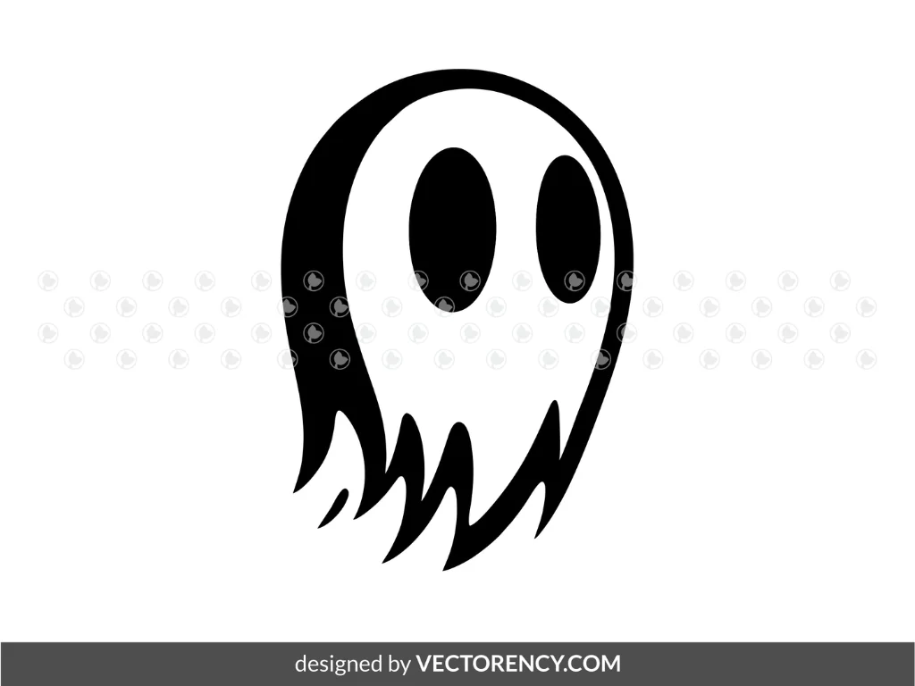 Cute Ghost Face SVG